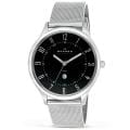 Skagen Men's Ultra Slim Black Dial Mesh Band Watch