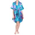 Hailey Jeans Co. Women's 2-piece Satin Robe/ Chemise Set