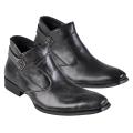 Boston Traveler Men's Topstitched Faux Leather Shoes