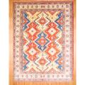 Afghan Hand-knotted Kazak Red/ Ivory Wool Rug (13'2 x 17'2)