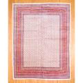 Persian Hand-knotted Mir Ivory/ Red Wool Rug (10'9 x 14')