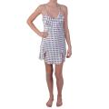 Hailey Jeans Co. Women's Large Polka-dot Print Satin Chemise Nightie