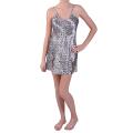 Hailey Jeans Co. Women's Leopard Print Satin Chemise Nightie