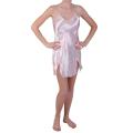 Hailey Jeans Co. Women's Polka-dot Print Satin Chemise Nightie