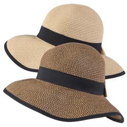 Hailey Jeans Co. Women's Ribbon Accent Tweed Sunhat