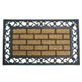 Rubber-Cal 'Gibraltar' Rubber Coir Fiber Doormat (18" x 30")