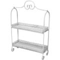Rustic Two Tiered Rectangular Scroll Tray (China)