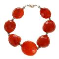 Faceted Carnelian Agate Bracelet (Thailand)
