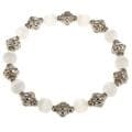 White Glass Beads Bracelet (Thailand)