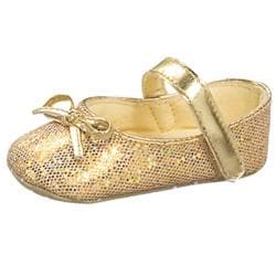 Baby Girl Gold Glitter Shoes - Overstock Shopping - Big Discounts on ...