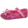 Baby Girl Pink Glitter Crib Shoes