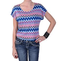 Journee Collection Juniors Short-sleeve Scoop Neck Knit Top