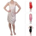 Journee Collection Women's Rosette Detail Satin Nightgown
