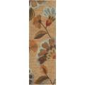 Hand-tufted Red Optics Polyester Rug (2'6 x 8')