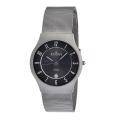 Skagen Men's Black Carbon Fiber and Grey Dial Watch