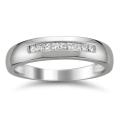 14k White Gold Men's 1/4ct TDW Diamond Wedding Band (H-I, I1-I2)