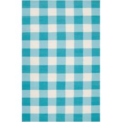 Country Living Hand-woven Blue High Kite Wool Rug (3'6 x 5'6)