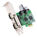 SYBA PCI-e to 2 DB-9 serial/ 1 Parallel Printer Port Controller Card