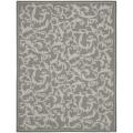 Anthracite/ Light Grey Indoor Outdoor Rug (4' x 5'7)
