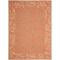 Poolside Terracotta/ Cream Indoor Outdoor Rug (7'9 x 10'9)