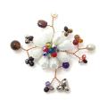 Floral Dream Crystal-Mix Stone Vines Pin/Brooch (Thailand)