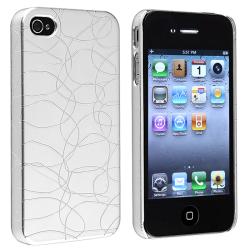 Silver Swirl Snap-on Case for Apple iPhone 4/ 4S
