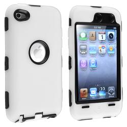 Black/ White Hybrid Case for Apple iPod Touch 4th Generation