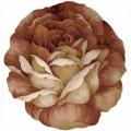 Hand-tufted Burgundy Bloom Rug (6' x 6')