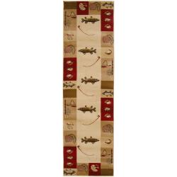 Woven Yellow Skyline Rug (2'2 x 7'7)