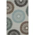 Hand-hooked Gray Radiant Rug (3' x 5')