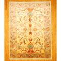 Afghan Hand-knotted Vegetable Dye Oushak Beige/ Light Brown Wool Rug (9'3 x 12'4)