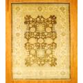 Indo Hand-knotted Vegetable Dye Oushak Brown/ Ivory Wool Rug (9'2 x 12')