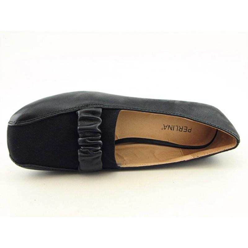 Perlina Womens Babs Pb Black Flats & Oxfords (Size 5.5)