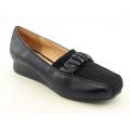 Perlina Women's Babs-Pb Black Flats & Oxfords (Size 5.5)