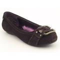 Kenneth Cole Reaction Youth Kids Girls's Ginger Tap Brown Flats