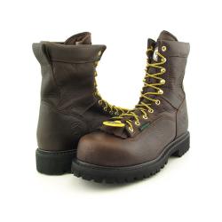 Low Price GEORGIA Men's G8341 8" Low-Heel Logger Brown Boots (Size 9)