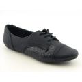 Not Rated Women's Twinkle Twinkle Black Flats & Oxfords (Size 8)