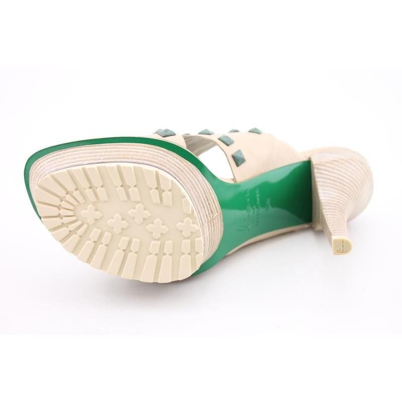 Lisa For Donald J Pliner Womens Ivory Beiges Sandals (Size 8.5