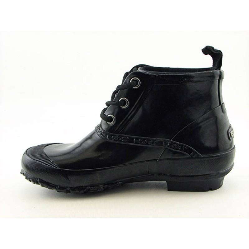 Bogs Womens Charlot Black Boots (Size 7)