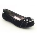 Kenneth Cole Reaction Youth Kids Girls's Ginger Tap Black Flats
