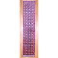 Persian Hand-knotted Hamadan Blue/ Rust Wool Rug (3'4 x 17'4)