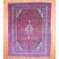Persian Hand-knotted Mahal Red/ Ivory Wool Rug (9' x 11'7)