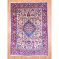 Persian Hand-knotted Mashad Camel/ Red Wool Rug (8' x 11'4)