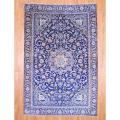 Persian Hand-knotted Isfahan Navy/ Gold Wool Rug (8'4 x 12'6)