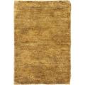 Hand-knotted Vegetable Dye Solo Carmel Hemp Rug (3' x 5')
