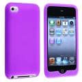 Purple Silicone Skin Case for Apple iPod Touch 4th Generation