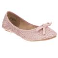 Riverberry Women's 'Quintus' Coral Woven Ballet Flats
