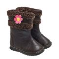 Little Blue Lamb SQ Series Toddler Girl Brown Squeaky Boots