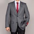 Mantoni Men's Grey 2-Button Wool Sport Coat