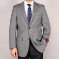 Mantoni Men's Grey 2-Button Wool Sport Coat